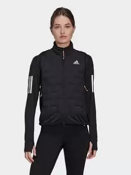 Image of adidas X-City Padded Running Vest, Black, Size XL, Women