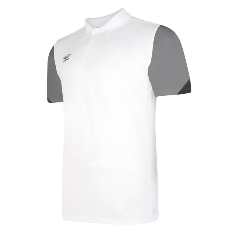 Image of Umbro Total Training Polo Shirt in Off-White Size: 11-12 Years Off-White Unisex 11-12 Years