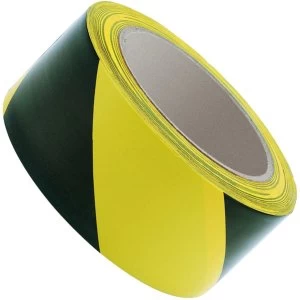 Image of Wickes Hazard Tape Yellow and Black 50mm x 33m