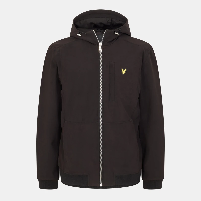 Image of Lyle and Scott Soft Shell Jacket - Black S