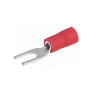 Image of Red 3.7mm Fork Terminal Pack of 100 - Truconnect