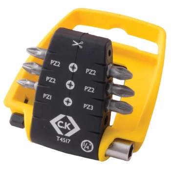 Image of CK Tools T4517 Screwdriver Bit Clip - PZ Set of 7