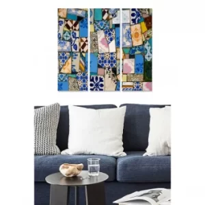 Image of MDF281335106 Multicolor Decorative MDF Painting (3 Pieces)
