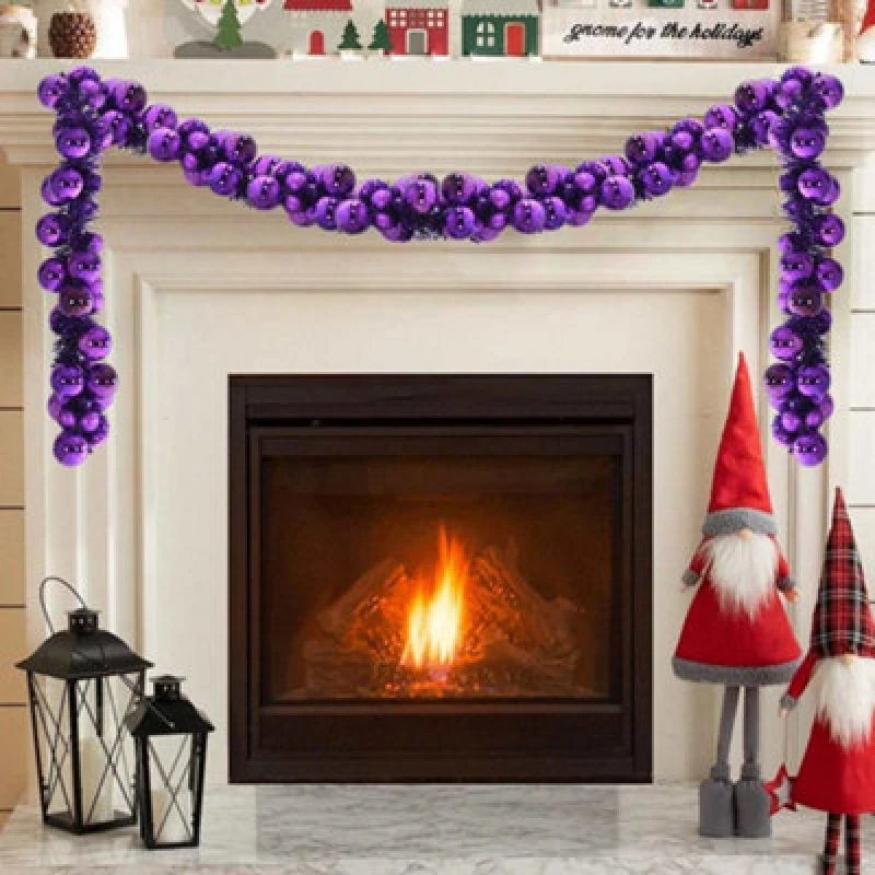 Image of Vidaxl Christmas Ball Garland Lilac 186cm Polystyrene