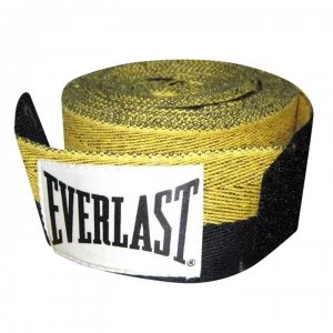 Image of Everlast Herringbone Handwrap - Black/Yellow
