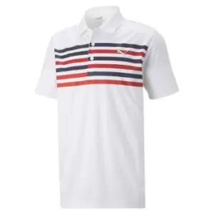 Image of Puma Grint Polo Shirt Mens - White
