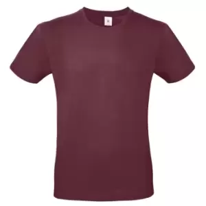 Image of B&C Mens #E150 Tee (S) (Burgundy)