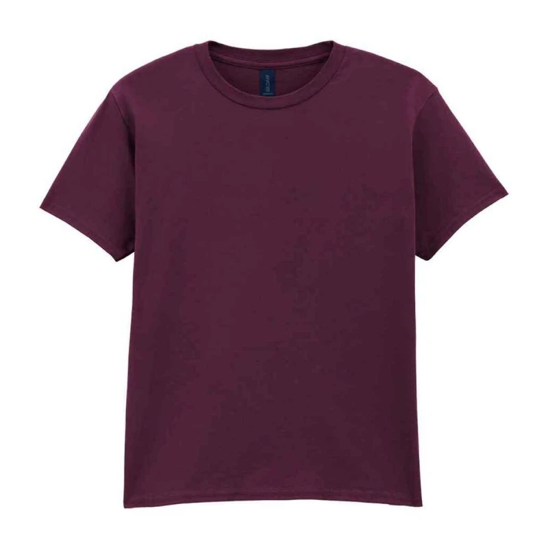 Image of Gildan Childens SoftStyle Ringspun T-Shirt in Maroon Size: 3-4 Years Maroon Unisex 3-4 Years