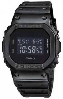 Image of Casio Mens G-Shock Black-out Dial Resin Band DW-5600BB-1ER Watch