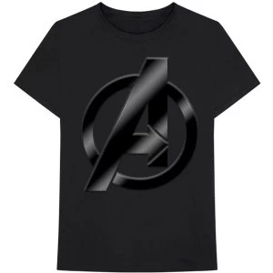 Image of Marvel Comics - Avengers Logo Unisex Medium T-Shirt - Black