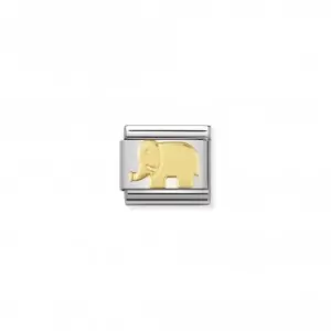 Image of Nomination Composable Classic Animals 18K Gold Elephant Link 030112/08
