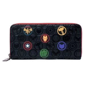 Image of Loungefly Marvel Icons Aop Wallet