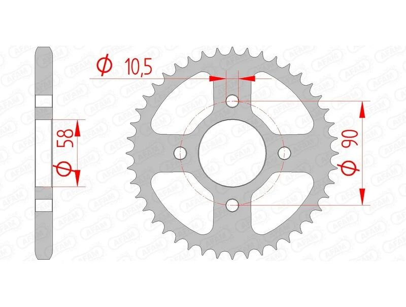 Image of AFAM 10236-45 Chain Sprocket Chain Sprocket (5479)