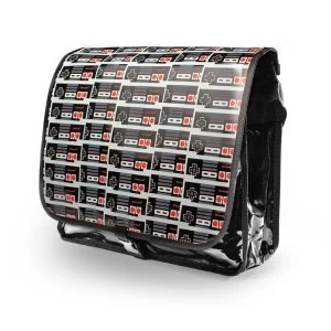 Image of Nintendo - Original Classic Controller PVC Messenger Bag with Reversible Flap - Black