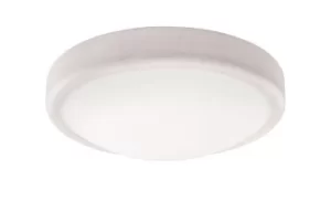 Image of Round Simple Flush Ceiling Light White