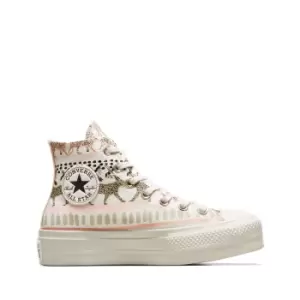 Image of All Star Lift Hi Animal Abstract Canvas High Top Trainers