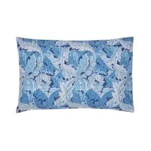 Image of William Morris Acanthus Pair of Standard Pillowcases, Woad Blue