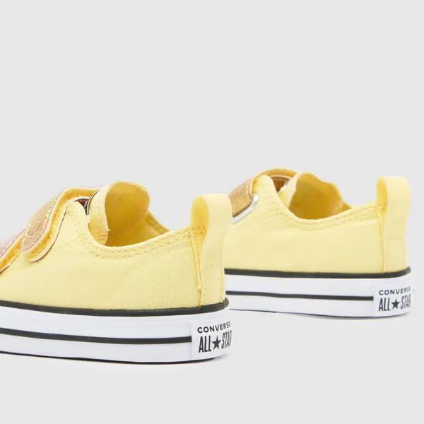 Image of Converse yellow all star lo 2v Girls Toddler trainers Yellow UK 3 (EU 19)