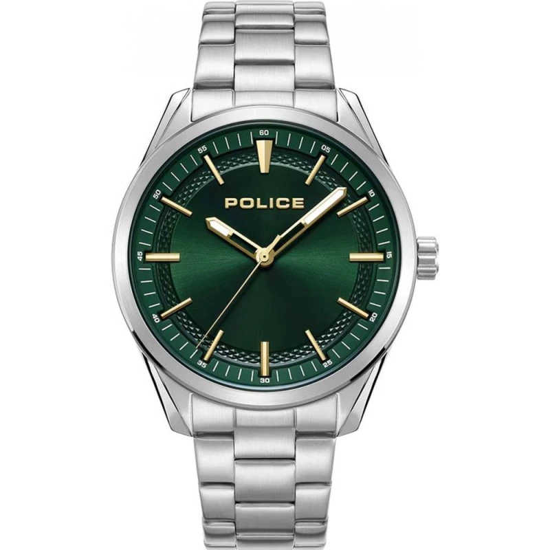 Image of Police Urban Grille Green Dial Bracelet Watch - W44147