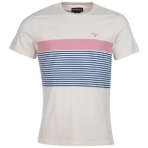 Image of Barbour Mens Braeside Tee Antique White Medium