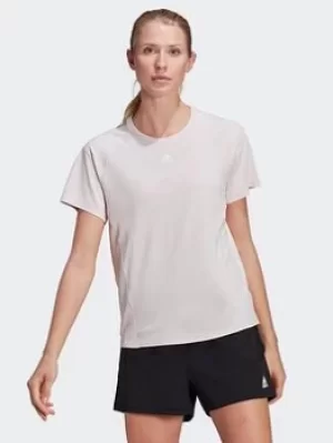 Image of adidas Heat.rdy Training Tee, Pink, Size L, Women