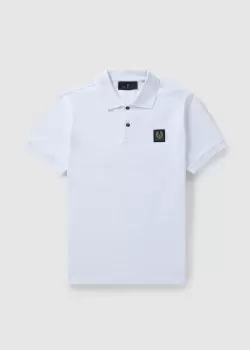 Image of Belstaff Mens Short Sleeved Polo In White