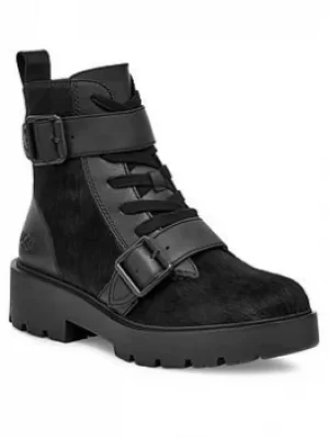 Image of UGG Ugg Zorrah Calf Hair Ankle Boot, Black, Size 4, Women