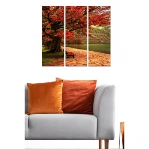 Image of MDF5658391 Multicolor Decorative MDF Painting (3 Pieces)