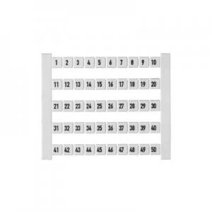 Image of Terminal markers DEK 5 FW 1-50 473460001-500 White Weidmueller 500 pc(s)