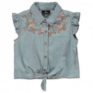Image of Firetrap Embroidered Shirt Junior Girls - Femme Floral