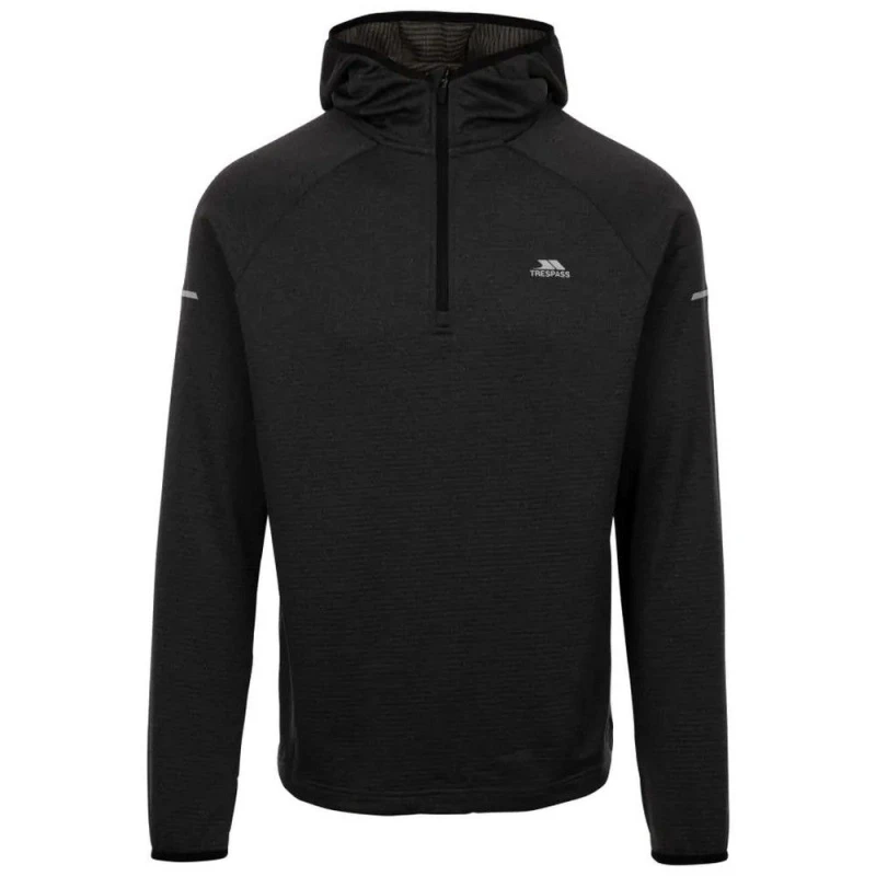 Image of Trespass Trespass Men Montgo Active Hoodie in Black Size: Small Black S Male 5063574292757
