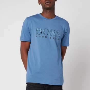 Image of Hugo Boss TLogo 21 T-Shirt Open Blue Size S Men