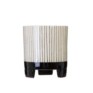Image of Sass & Belle Small Striped Geometric Planter