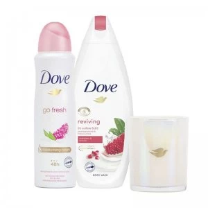 Image of Dove Radiantly Refreshing Duo & Candle Gift Set