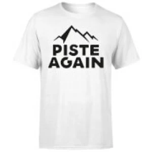 Image of Piste Again T-Shirt - White - 4XL