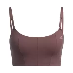 Image of adidas Yoga Studio Light-Support Bra Womens - Red