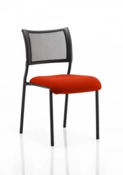 Image of Brunswick Bespoke Seat Black Frame Tabasco Red
