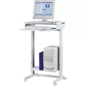 Image of Twinco PC workstation, width x depth 600 x 500 mm, height adjustable from 715 - 1075 mm