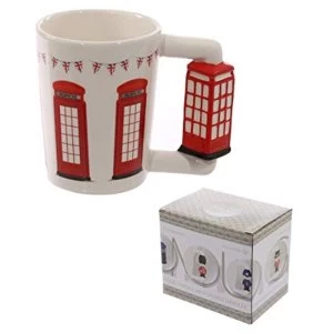Image of Telephone Shaped Handle Telephone Box Mug