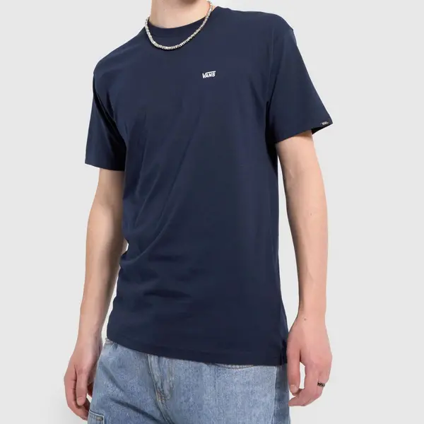 Image of Vans Navy Left Chest Logo T-Shirt Navy Male XL 212679UK