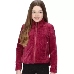 Image of Regatta Girls Kazumi Ii Half Zip Fluffy Micro Fleece Jacket 5-6 Years - Chest 59-61cm (Height 110-116cm)