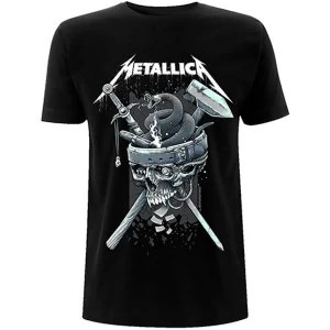 Image of Metallica - History White Logo Unisex Small T-Shirt - Black