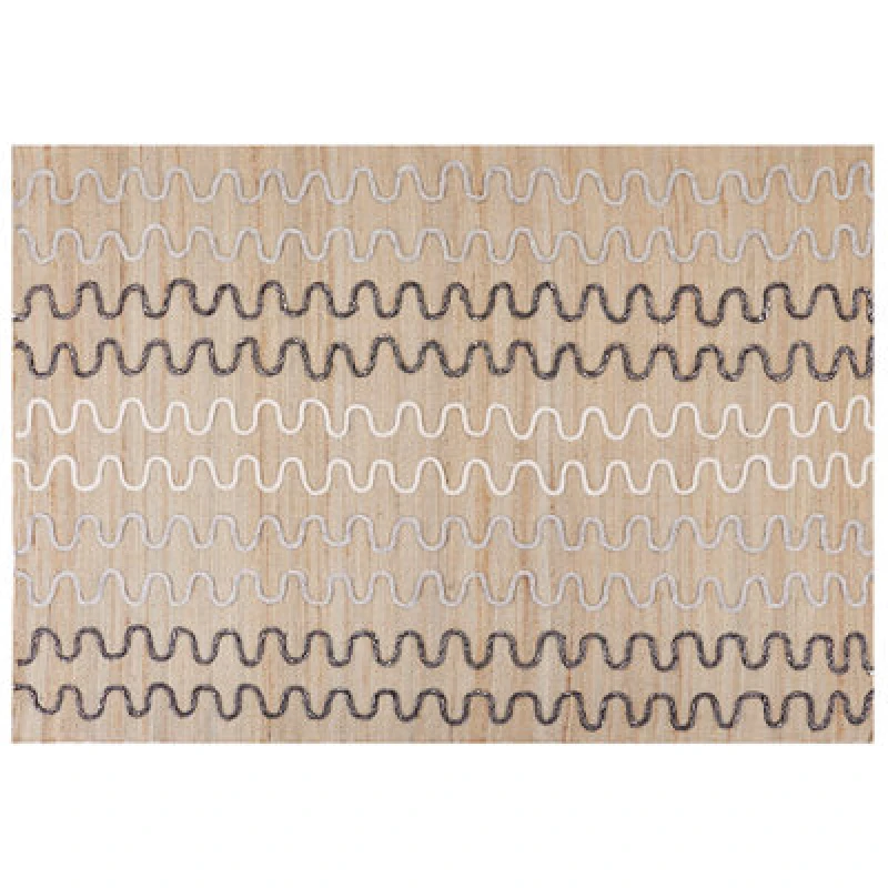 Image of Beliani Rug Sogut Beige 160 X 230 Cm Jute