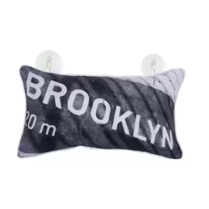 Image of NYC Bath Pillow Blue/Grey