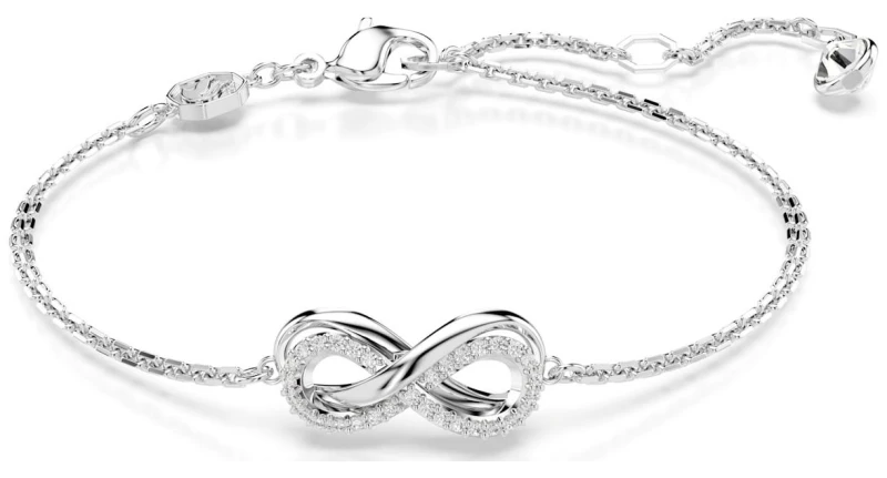 Image of Hyperbola White Rhodium Plated Infinity Bracelet 5679664