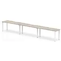 Image of dynamic Computer Desk Evolve Plus BR316GRYW Grey Oak 4800 mm x 800 mm x 730 mm