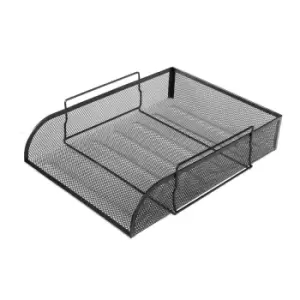 Image of Osco Mesh Stacking Letter Tray Portrait, black