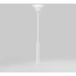 Image of Konstsmide Gemini Outdoor Classic Head And Lamp Post Matt White Max Watt 1x 60, E27, IP44