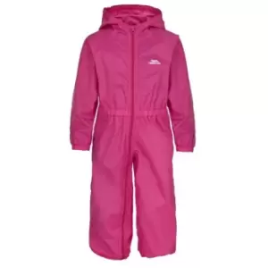 Image of Trespass Childrens/Kids Button Waterproof Rain Suit (2/3 Years) (Gerbera)
