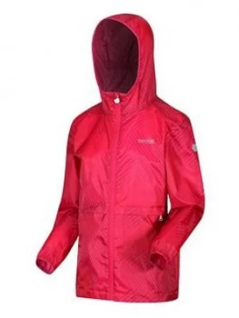 Image of Regatta Girls Bagley (Packs Into It's Own Bag) Jacket - Pink, Size 3-4 Years, Women